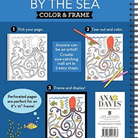 By The Sea (Adult Colouring Book) - Picture 2 of 5